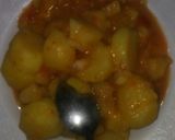 A picture of step 5 of Matoke served with tea#marathonrecipe.