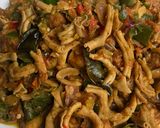 Foto langkah ke 5 dari resep Tumis usus tempe cabe ijo.