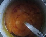 A picture of step 2 of Ogbolour soup and pounded yam.