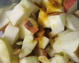 A picture of step 1 of Turmeric Ginger and Apple Smoothie.