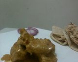A picture of step 5 of Sahi chicken in smoky flavour.
