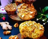 A picture of step 6 of Whole wheat Walnut, Ginger & Jaggery Muffin Eggless.