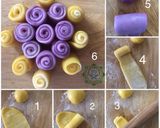 Hình bước làm 6 của món Lotus Flaky Moon Cakes (Bánh trung thu ngàn lớp hình hoa sen chay)