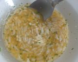 A picture of step 2 of Egg and Rice Patties.
