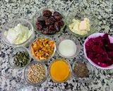 A picture of step 1 of Dragon Fruit Cheesecake.