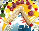 Foto del paso 13 de la receta: Cheesecake cebra 🦓 de mango 🥭 y coco 🥥