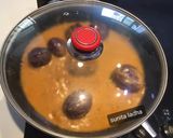 A picture of step 11 of Hyderabadi Bagara Baingan.