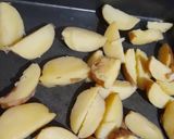 A picture of step 1 of Potatoes wedges.