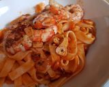 Foto del paso 11 de la receta Nidos de Pasta con Gambas y Piñones