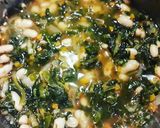 A picture of step 3 of Cannellini Bean Soup with Greens (Chicory, Swiss Chard, Spinach).