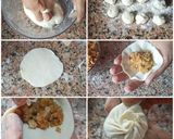 A picture of step 6 of Chicken Momo Recipe without steamer without bamboo basket.