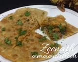 A picture of step 4 of Qeema Methi Paratha.