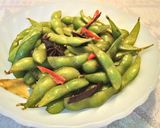涼拌五香毛豆夾的食譜步驟1照片