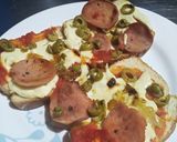 Foto del paso 6 de la receta: Pizza exprés!! 🍕❣️