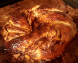 Foto del paso 7 de la receta: Rosca de hojaldre rellena de crema de chocolate y melocotón