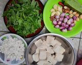 Foto langkah ke 1 dari resep 050. Botok Tahu Udang Kemangi.