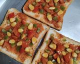 A picture of step 3 of Vegetable Bread Toast.