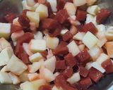Foto del paso 1 de la receta: Para días de calor, palmitos, remolacha y olivas negras con salsa golf