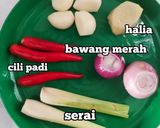 Gambar langkah 1 resipi Ketam Katok Serai.