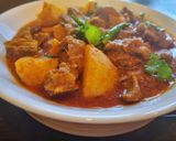 A picture of step 4 of Spicy Mutton Masala or Aloo Gosht.