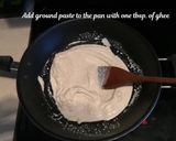 A picture of step 2 of Badam Halwa.