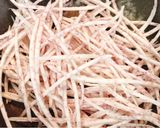 Hình bước làm 1 của món Khoai môn chiên giòn xóc muối sả