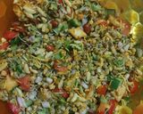 A picture of step 2 of Sprouts & Murmura diet bhel.