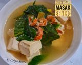 Foto langkah ke 4 dari resep Pokcoy Tahu Putih Udang Masak Bening.