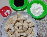 Foto langkah ke 1 dari resep Steak Saos BBQ (Vegan) Maknyuss.
