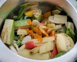 A picture of step 4 of Bengali Shukto.