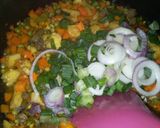 A picture of step 4 of Sweet and sour fried rice.