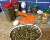 Foto del paso 1 de la receta: Hamburguesas de porotos mung y zanahoria