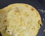 A picture of step 2 of Stuffed besan chilla.
