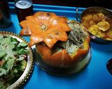 A picture of step 14 of Pumpkin stuffed rice.