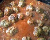 Foto del paso 5 de la receta: Albóndigas con salsa de tomate y pasta corta