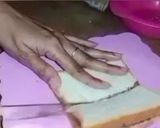 A picture of step 3 of Choco Haze Sandwich🥓.