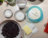 A picture of step 1 of Ruby grape cobbler 🍇.