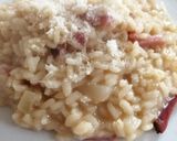 A picture of step 4 of Gorgonzola, Pear, and Speck Risotto.