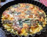 Une image de l'étape 12 de QUICHE 🪺🍃SANS PÂTE 🌶️🧅AUX POIREAUX🫑🧅🧄.