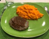 Foto del paso 10 de la receta: Puré de zanahorias con hamburguesa