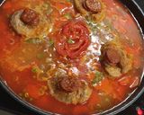 Foto del paso 5 de la receta: Arroz con solomillo de cerdo, chorizo y verduritas.🍚🐖🫑🍅🥕