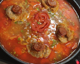 Foto del paso 5 de la receta: Arroz con solomillo de cerdo, chorizo y verduritas.🍚🐖🫑🍅🥕