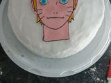 Tarta fondant, 4 colores, NARUTO