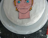Foto del paso 5 de la receta: Tarta fondant, 4 colores, NARUTO