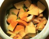 A picture of step 2 of Homely to the core, chena asthram (elephant foot yam in coconut base).