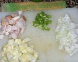Foto del paso 2 de la receta: Calabacín redondo relleno de verdura y bacon