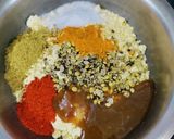 A picture of step 2 of Palak patra.