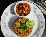 A picture of step 15 of Brown rice tawa pulav.