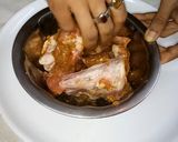 A picture of step 1 of Mutton roghan josh rice.