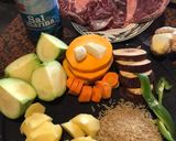 Foto del paso 1 de la receta: Sopa con puchero de caracú y verduras